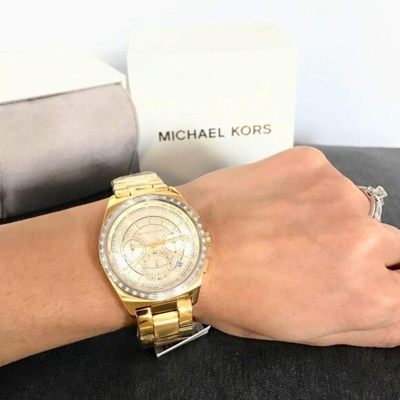 Michael Kors MK6421 Vail Gold Watch - Picture 1 of 6